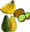 avocat/banana/kiwi